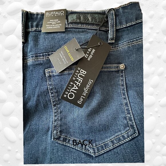 Buffalo David Bitton Mid Rise Straight Leg, Slim Fit Jeans – NWT – Size 10 x 32 - Picture 3 of 7